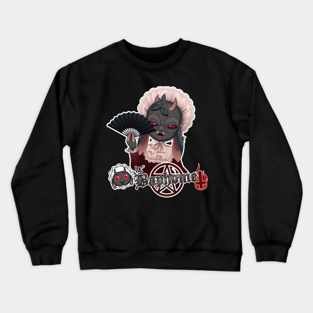 Lil Baphomet Vtuber shirt - 4 Crewneck Sweatshirt by DrCrafty